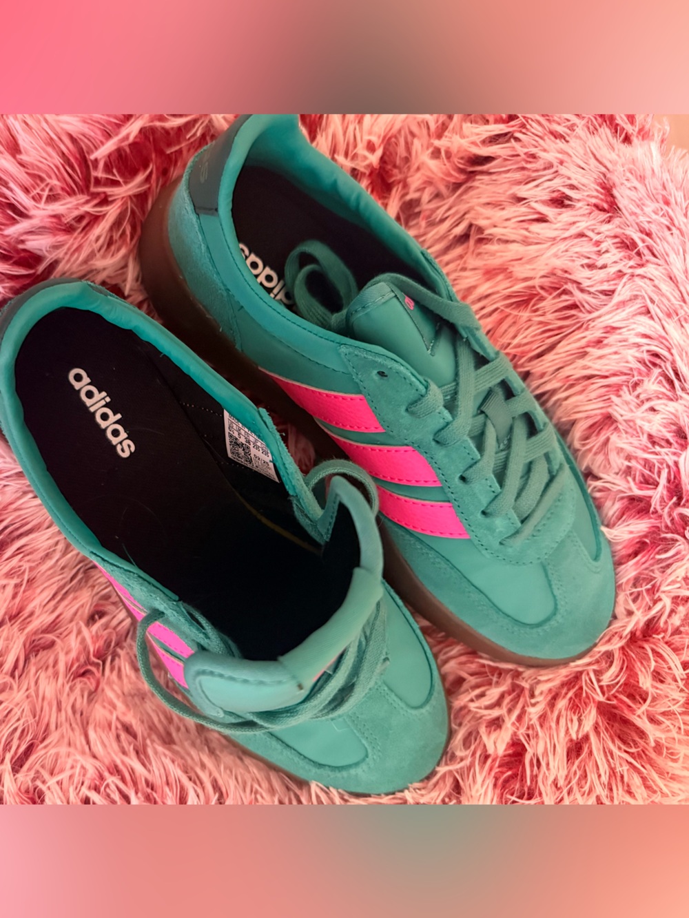 adidas Barreda Decode Green Pink Gum Sneakers Women’s 6.5 NWOT